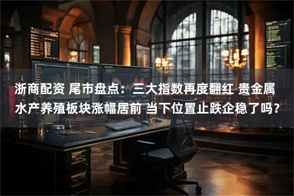 浙商配资 尾市盘点：三大指数再度翻红 贵金属 水产养殖板块涨幅居前 当下位置止跌企稳了吗？