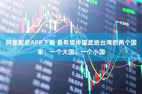 阿里配资APP下载 最希望中国武统台湾的两个国家：一个大国，一个小国